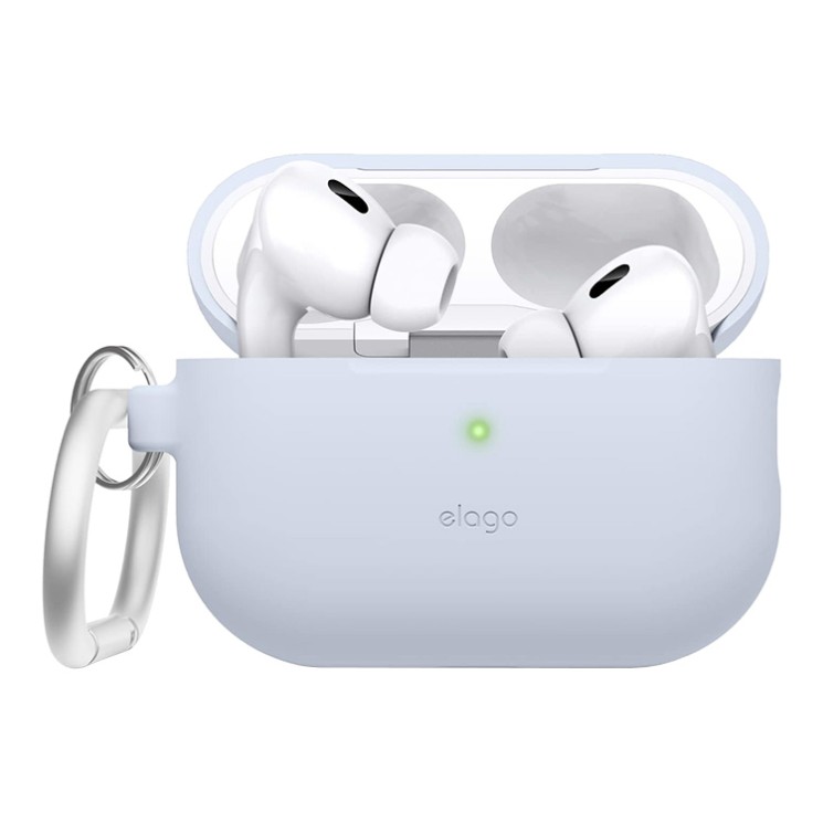 Elago для AirPods Pro 2 (all) чехол Silicone Hang case Light Blue