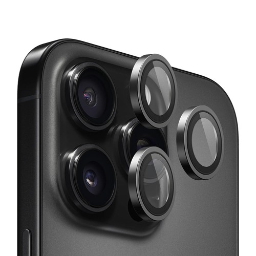 BlueO стекло для iPhone 16 Pro/16 Pro Max, Camera lens Armor Alumin 3 шт. Black (+installer)