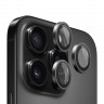 BlueO стекло для iPhone 16 Pro/16 Pro Max, Camera lens Armor Alumin 3 шт. Black (+installer)