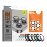 BlueO стекло для iPhone 16 Pro/16 Pro Max, Camera lens Armor Alumin 3 шт. Black (+installer)