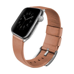 Кожаный ремешок Uniq Mondain для Apple Watch All 38-40-41 мм, розовый