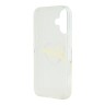 Guess для iPhone 16 чехол PC/TPU Heart Transparent
