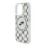Karl Lagerfeld для iPhone 16 Pro чехол PC/TPU Monogram NFT Karl&Choupette прозрачный (MagSafe)