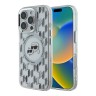 Karl Lagerfeld для iPhone 16 Pro чехол PC/TPU Monogram NFT Karl&Choupette прозрачный (MagSafe)