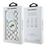 Karl Lagerfeld для iPhone 16 Pro чехол PC/TPU Monogram NFT Karl&Choupette прозрачный (MagSafe)
