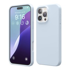 Elago для iPhone 16 Pro чехол Soft silicone (Liquid) Light Blue