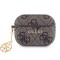 Guess для Airpods Pro 2 чехол PU leather 4G with Classic metal logo and Charm Brown