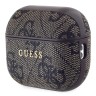 Guess для Airpods Pro 2 чехол PU leather 4G with Classic metal logo and Charm Brown
