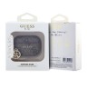Guess для Airpods Pro 2 чехол PU leather 4G with Classic metal logo and Charm Brown