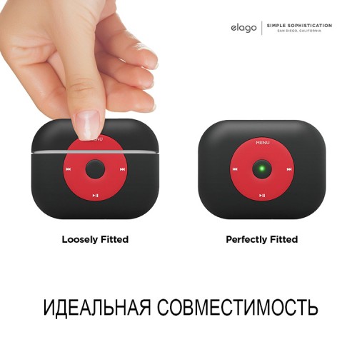 Чехол Elago AW6 Basic case для AirPods Pro, черный