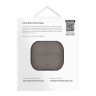 Uniq для Airpods 4 чехол Lyden Leatherette with handstrap Grey