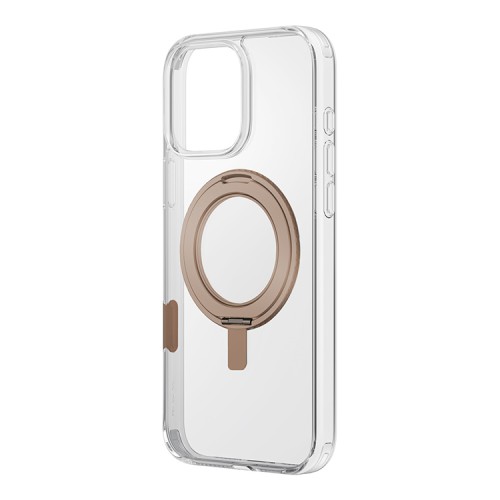 Uniq для iPhone 16 Pro чехол Swivix with 360-Rotating stand Taupe Gold (Magsafe)