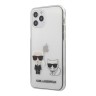 Чехол Karl Lagerfeld Ikonik Karl & Choupette Hard для iPhone 12 | 12 Pro, прозрачный