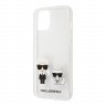 Чехол Karl Lagerfeld Ikonik Karl & Choupette Hard для iPhone 12 | 12 Pro, прозрачный