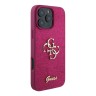 Guess для iPhone 16 Pro чехол Fixed Glitters 4G Big metal logo Hard Purple