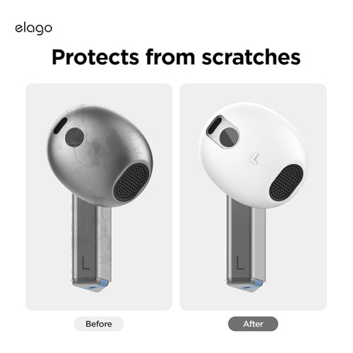 Elago для Galaxy Buds 3/3 Pro накладки на наушники Ear tips Cover Grey/White