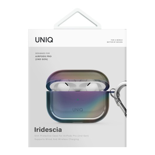 Uniq для Airpods Pro 2 чехол Iridescia (holographic) Midnight Quartz