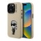 Karl Lagerfeld для iPhone 15 Pro Max чехол Liquid Silicone Sketch Karl Ikonik Brown (MagSafe)