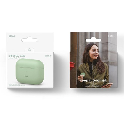 Чехол Elago Silicone case для AirPods Pro, Pastel Green