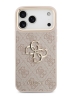 Guess для iPhone 17 Pro Max чехол Crossbody PU 4G Big metal logo Gold camera Hard + Strap Pink