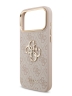 Guess для iPhone 17 Pro Max чехол Crossbody PU 4G Big metal logo Gold camera Hard + Strap Pink