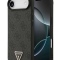 Guess для iPhone Air чехол PU 4G Triangle Diamond metal logo Hard Black (MagSafe)