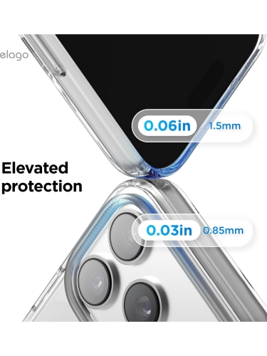 Elago для iPhone 17 Pro чехол Magnetic HYBRID (pc/tpu) Clear (MagSafe)