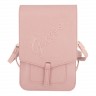 Сумка Guess Wallet Bag Saffiano Script logo для смартфонов, розовая