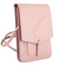 Сумка Guess Wallet Bag Saffiano Script logo для смартфонов, розовая