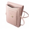 Сумка Guess Wallet Bag Saffiano Script logo для смартфонов, розовая