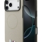BMW для iPhone 17 Pro чехол M-series PU Full Wrapped Metal logo & Cam Hard Grey (MagSafe)
