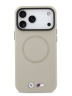 BMW для iPhone 17 Pro чехол M-series PU Full Wrapped Metal logo & Cam Hard Grey (MagSafe)