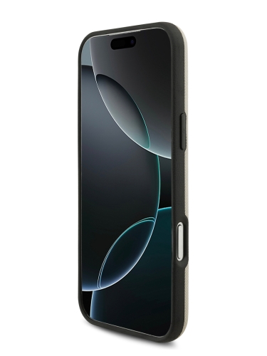 BMW для iPhone 17 Pro чехол M-series PU Full Wrapped Metal logo & Cam Hard Grey (MagSafe)