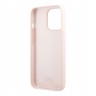 Чехол Karl Lagerfeld Liquid silicone Karl's Head Hard для iPhone 13 Pro Max, розовый