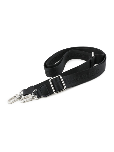 Karl Lagerfeld для iPhone 17 Pro Max чехол Crossbody cardslot PU Saffiano Autograph Hard Black