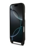 Karl Lagerfeld для iPhone 17 Pro Max чехол Crossbody cardslot PU Saffiano Autograph Hard Black
