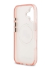 Karl Lagerfeld для iPhone 17 чехол IML NFT Karl&Choup Head on logo Metal Cam Hard Pink (MagSafe)