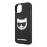 Karl Lagerfeld 3D Rubber Choupette's head Hard чехол для iPhone 13 mini, черный