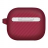 Чехол Uniq Vencer Silicone case +carabin and strap для AirPods 3 (2021), красный
