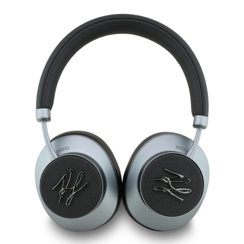 Karl Lagerfeld наушники беспроводные накладные Bluetooth HP ANC/ENC PU Grained Metal Initials Logo Black
