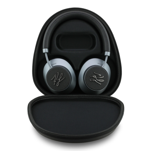 Karl Lagerfeld наушники беспроводные накладные Bluetooth HP ANC/ENC PU Grained Metal Initials Logo Black