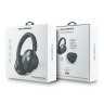 Karl Lagerfeld наушники беспроводные накладные Bluetooth HP ANC/ENC PU Grained Metal Initials Logo Black