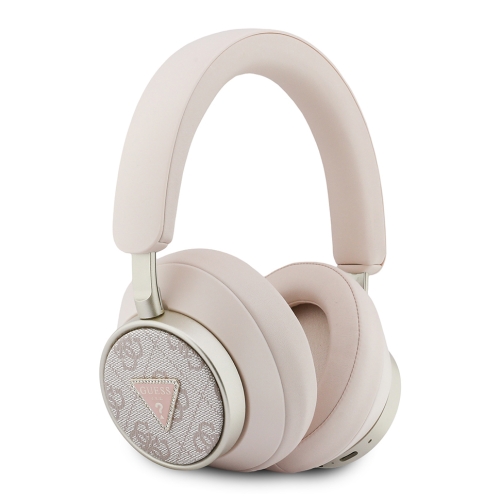 Guess наушники беспроводные накладные Bluetooth HP ENC PU 4G with Triangle Diamond Logo Pink