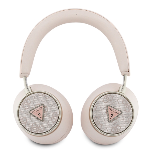 Guess наушники беспроводные накладные Bluetooth HP ENC PU 4G with Triangle Diamond Logo Pink