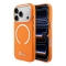 Guess для iPhone 17 Pro чехол IML Script Metal logo and Camera Hard Orange (MagSafe)
