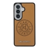Karl Lagerfeld для Galaxy S26+ чехол PU Perforated Round logo Metal camera Hard Brown (MagSafe)