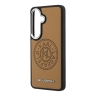 Karl Lagerfeld для Galaxy S26+ чехол PU Perforated Round logo Metal camera Hard Brown (MagSafe)