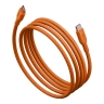 Energea Кабель FLOW 60 USB-C to USB-C PD60W 3A 480Mbps Nanoweave Orange 1.5m