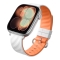 BlueO для Apple Watch 44/45/46/49 mm ремешок Lollipop Silicone Watch Band White Orange