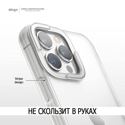 Чехол Elago DUAL для iPhone 14 Pro Max, белая рамка